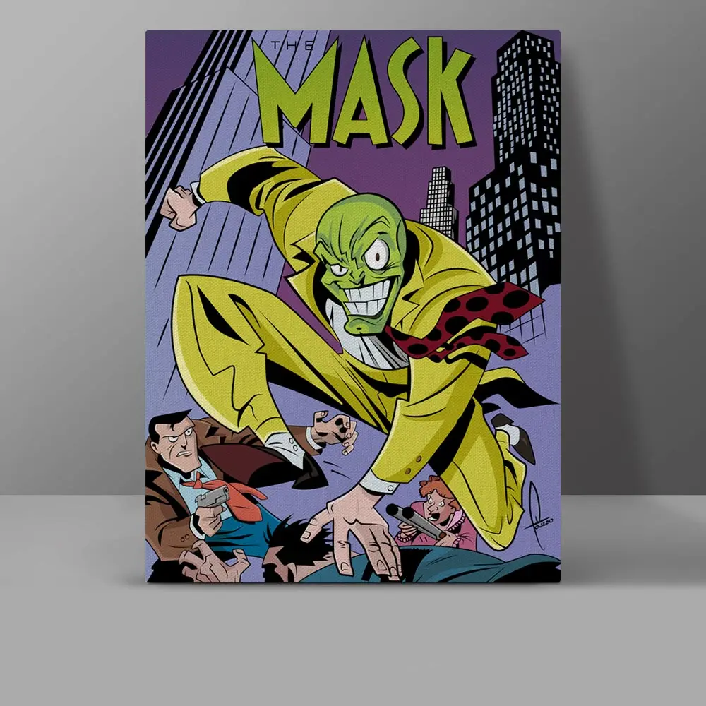 

I Am The Mask Guy Not Super Hero Canvas Retro Movie Manga Comics Painting Wall Pictures Office Super HD Print Home Decor