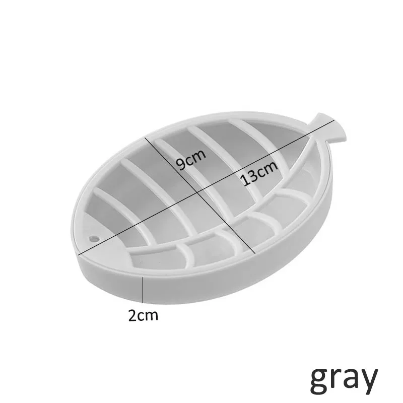 1 шт. портативное мыло для рыбы блюдо два яруса из пластика дренаж для мыла контейнер для хранения аксессуары для ванной комнаты принадлежности для ванной комнаты - Цвет: Серый
