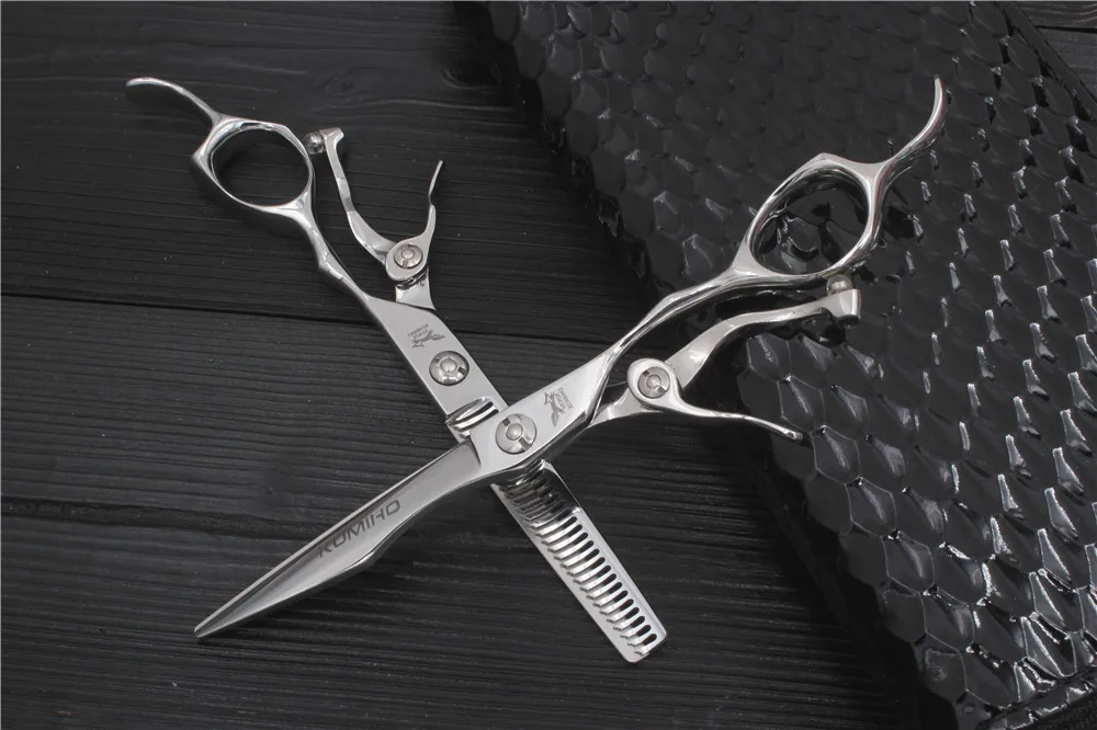 Tesoura de Cabelo Corte e Desbaste Tesouras de Cabelo com Alça Kumiho Nova Chegada Profissional Tesoura 6 Polegada Aberta 2022 Kit 7 Beleza e saúde
