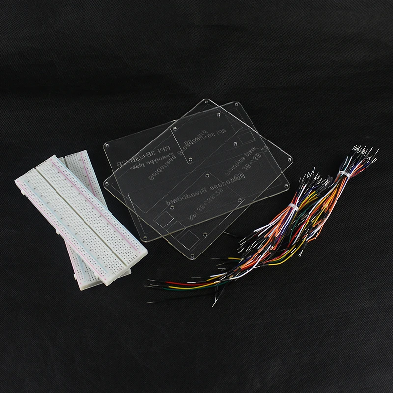 2 слойная Raspberry Pi 3 пластина прототипа + шт. MB 102 макетная плата 830 точек 130 перемычки