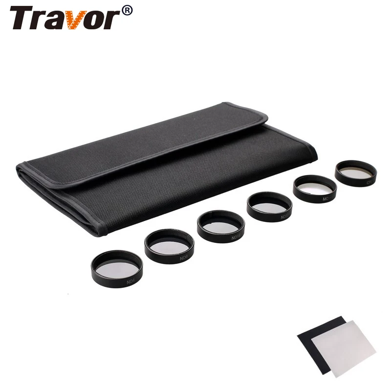 

Travor Camera Filter Set ND Filter Polarizing Filter MCUV+CPL+ND4+8+16+32 For Phantom 4 Phantom 3 Gift Microfiber Cleaning Cloth