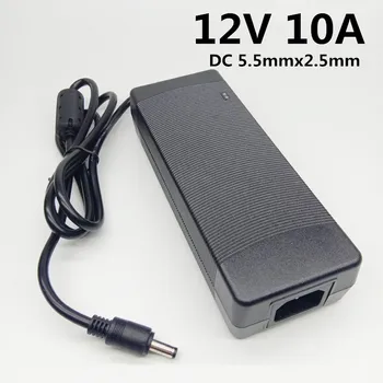 

12V10A Power Adapter AC to DC 12V 10A Converter Transformer 12 volt Power Supply EU US UK AU plug 5.5mmx2.1-2.5mm Jack adaptor