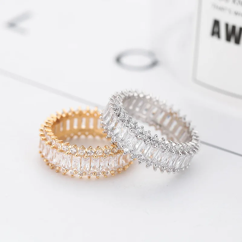 

Rhinestone Wedding Rings Sparkling Elastic Rings For Women Bridal Wedding Jewelry