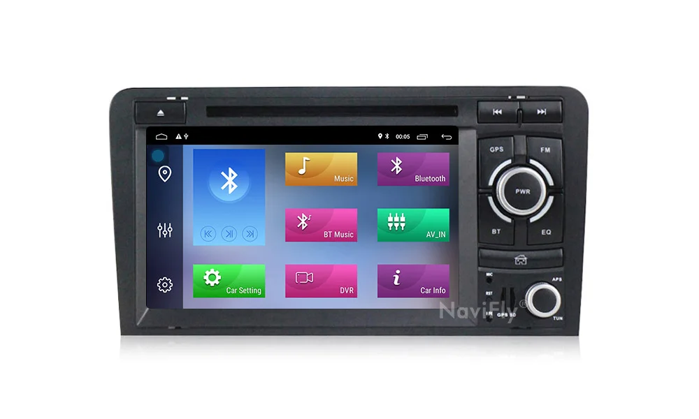 Flash Deal Navifly! 2G+32G Android 9.1 2din Car dvd radio audio GPS Navigation For Audi A3 S3 2002-2011 car multimedia player WIFI BT RDS 16