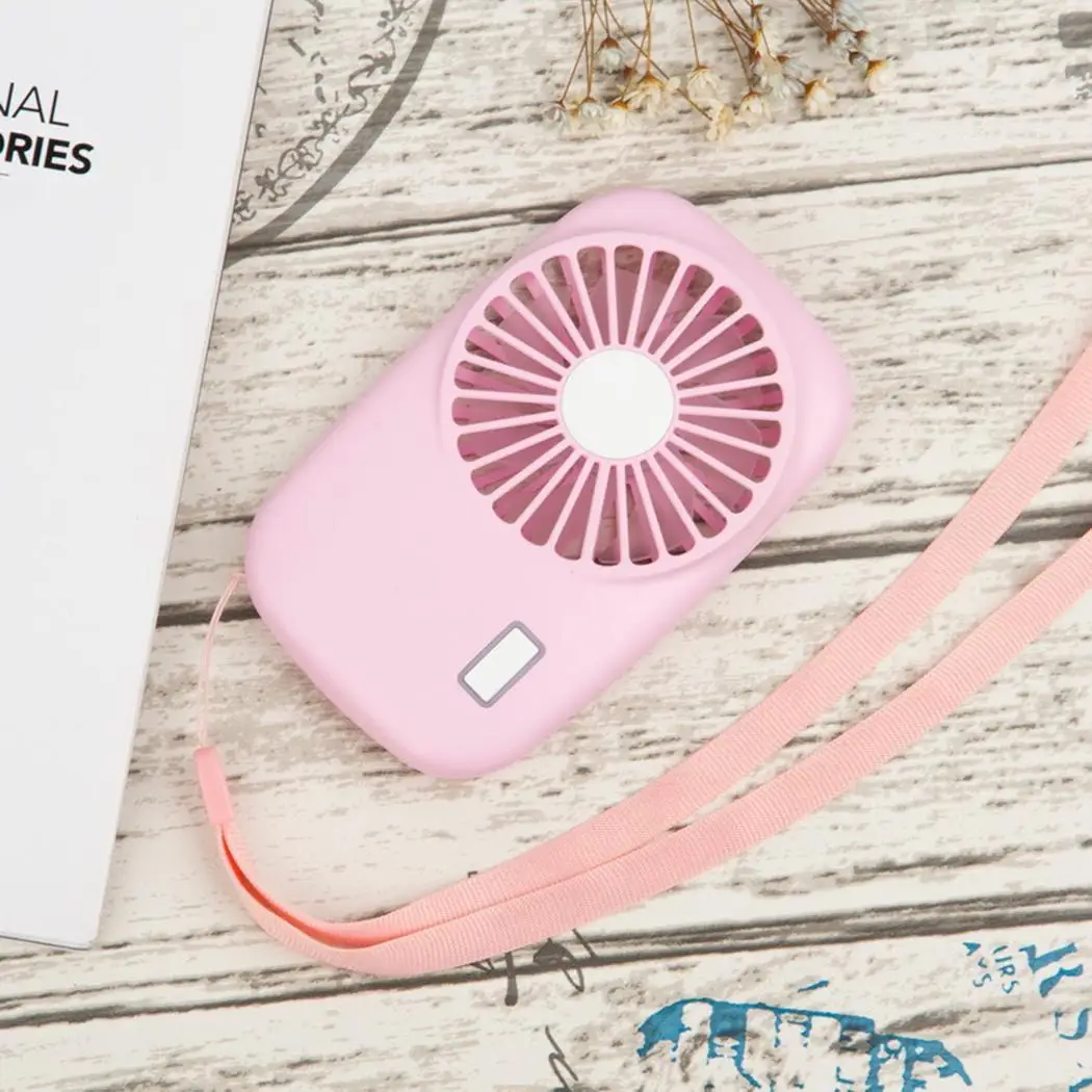 

Portable Mini Handheld Fans USB Rechargeable Air Conditioner Cooler 2- Gear Adjustable Rotary Vane Ultra-thin Camera Fan