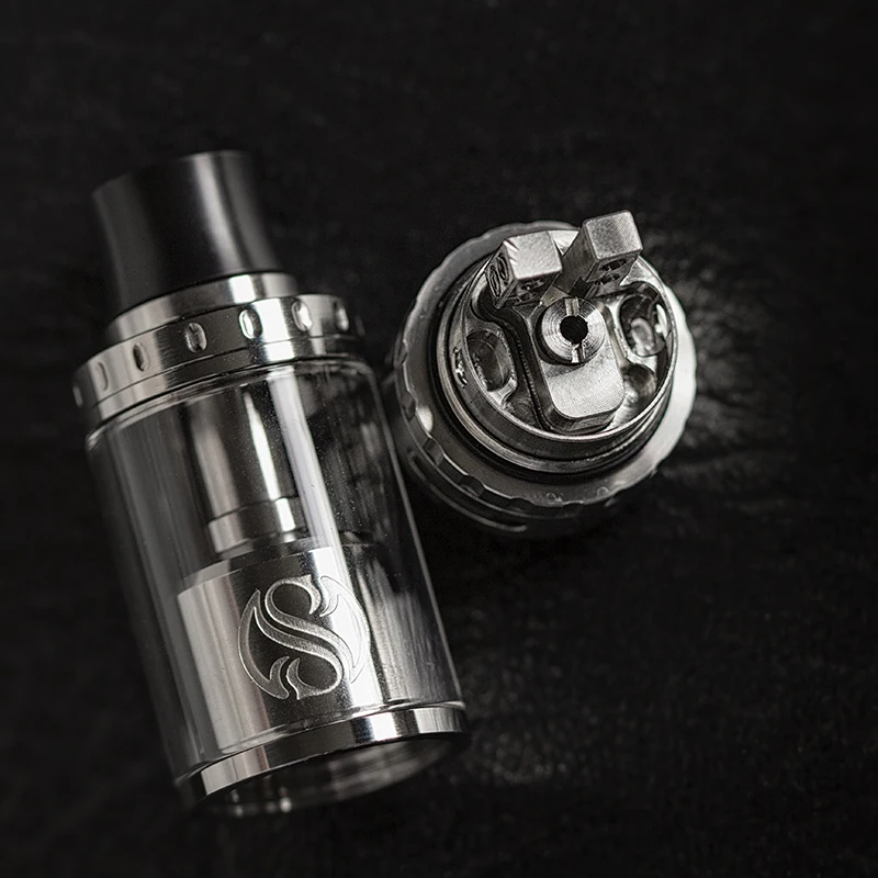 Augvape Merlin RTA Atomizer e-Cigarettes Tank 23mm 4ml Capacity Dual Airflow Adjustable Coil Deck Vape Vaporizer Atomizer Tank