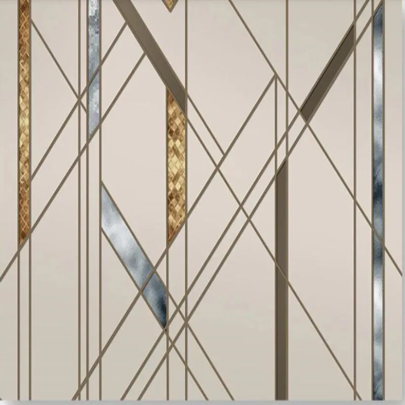 Nordic minimalistic personality abstract geometric line square TV background wall Nordic minimalistic personality abstract geometric line square TV background wall