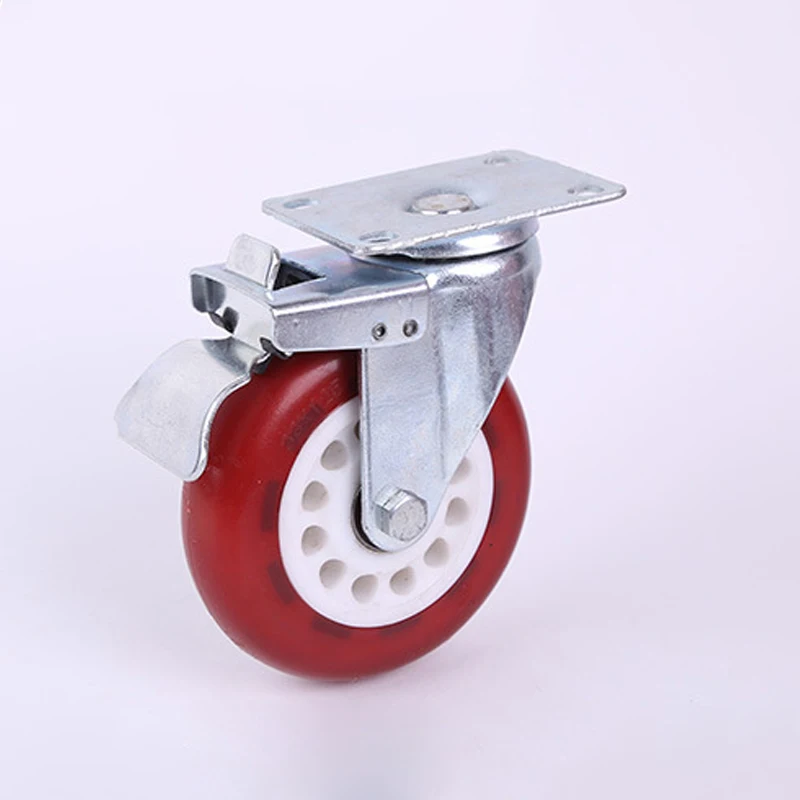 Universal Silent caster polyurethane PU lightweight replacement office