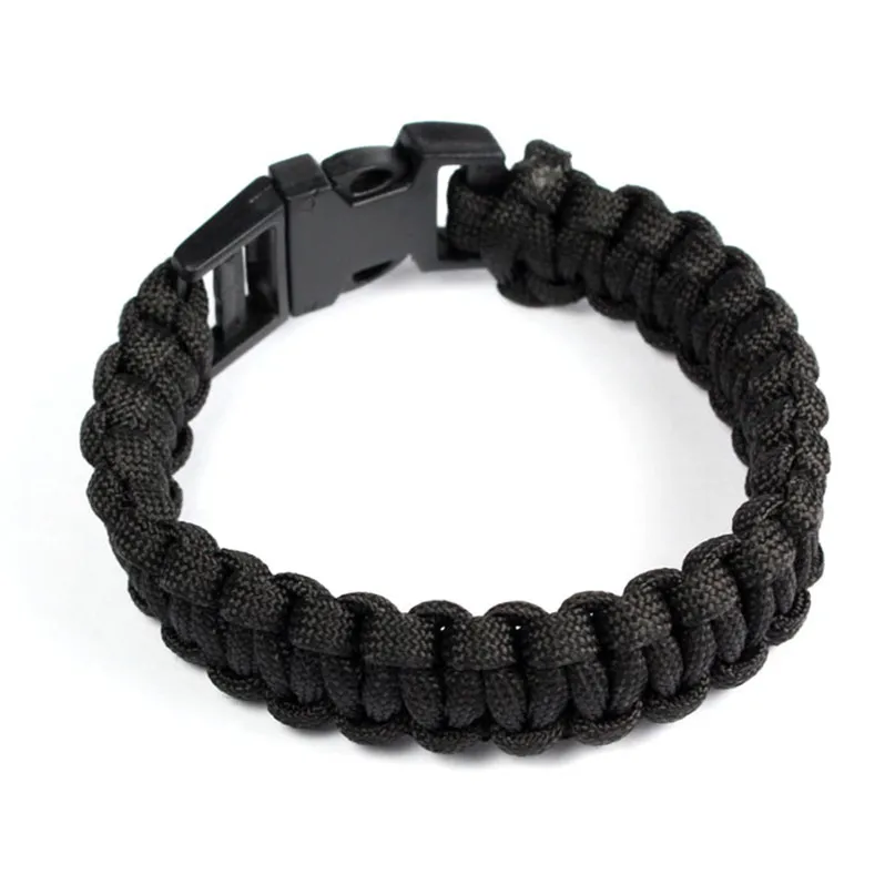 Survival Ubrella Rope Bracelet Paracord Bracelet 550 rope Survival Smooth Buckle Tent Tight braided 21cm8.25 survival tool #2O (2)