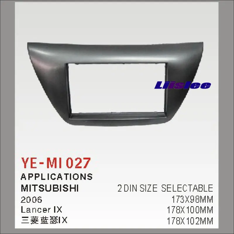 

Liislee Car Refitting DVD GPS NAV Frame For Mitsubishi Lancer IX 2006 2 DIN CD DVD Panel Dash Board Kit / Radio Frame Audio ABS