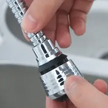 Длинный 360 градусов Поворотный кран из нержавеющей стали насадка, предохраняющая от переброса перегоняемой жидкости Расширенный удлинитель перфорированный фильтр кухонные аксессуары