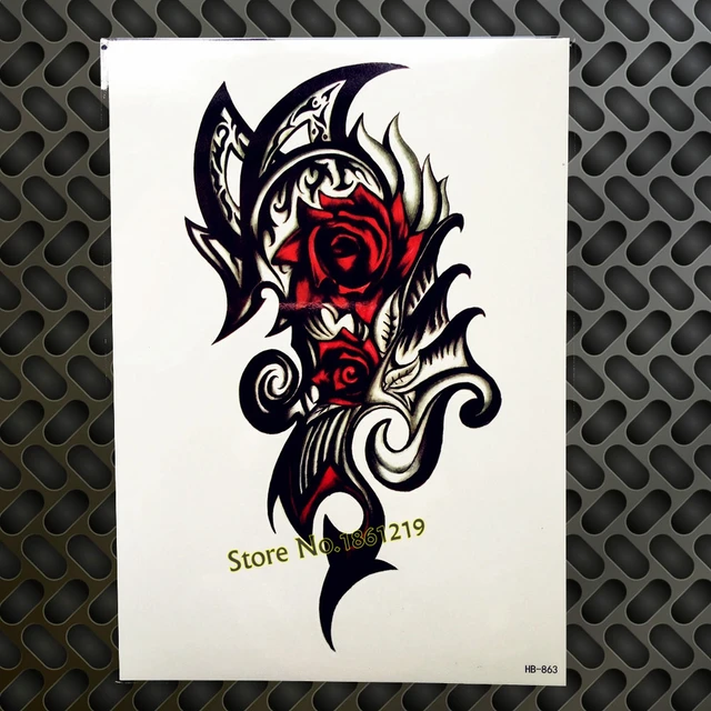 085 20 De Réductionchinois Noir Panda Henné Imperméable Faux Tatouage Temporaire Henné Femmes Corps Art Bras Transfert Deau Tatoo Dos Jambes Pour