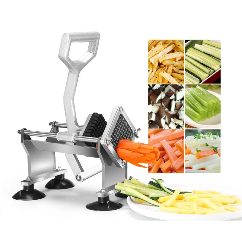 

Commercial High Quality French Fry Cutter Potato Chips Strip Cutting Machine Stainless Steel Fruit Slicer Vegetables Chopper