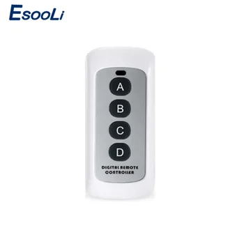 

Esooli Free Shipping RF 433Mhz Remote Switches Controller Wall Light Switch Accessaries Socket Remote Controller Hot sale in RU