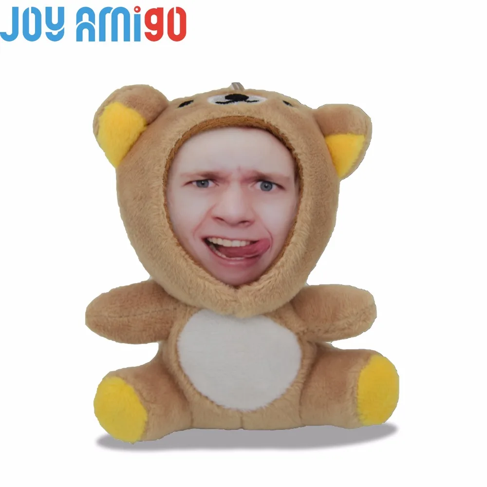 3D Face Stuffed Teddy Doll Personalized Realistic Unique and Personal