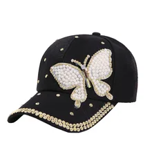 Летняя Повседневная шляпа от солнца с бабочкой Женская бейсбольная кепка хип хоп Регулируемая Производительность кривая Кепка Chapeau Femme Ete# LR3