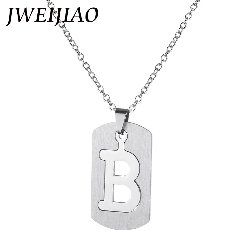 JWEIJIAO геометрические прямоугольные Подвески съемные английские буквы &quotB&quot