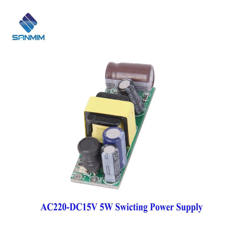 

New SANMIM 5W AC-DC 220V to DC15V 0.4A Isolated switching power supply Power module board PLB05A15V 220V to 15V X7758