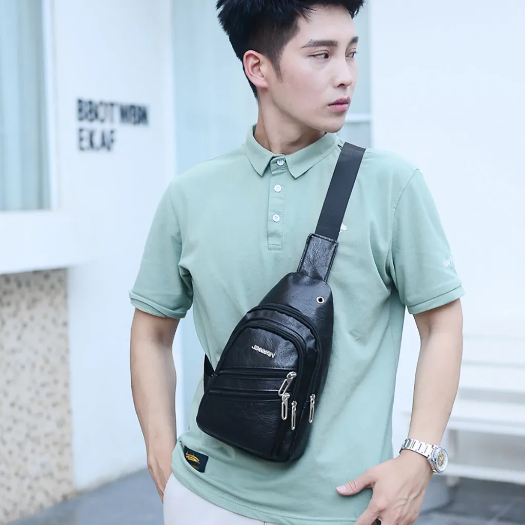 Мужская сумка для зарядки, уличная дорожная сумка, модная многофункциональная повседневная спортивная сумка через плечо