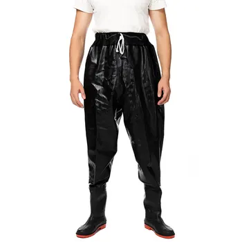 0.95mm Thicker Fishing Waders PVC+knitted waterproof cloth Breathable Waist Mesh Waders for Fishing Seamless combination Clothes