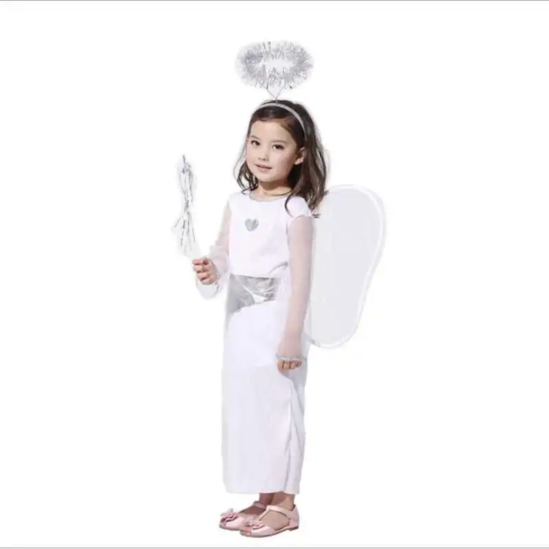 Детские костюмы для выступления платье Белоснежки с «крыльями ангела» платье принцессы платье Костюмы для косплея