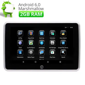 

2GB RAM 4Core Android 6.0 Car Rear-seat Headrest Monitor Touch Screen IR FM HDMI Multimedia headrest with IR/USB/SD/FM Function