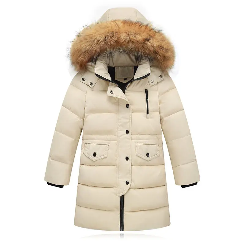 

Cold Winter Down Boys Thickening Warm Down Jackets 2018 Brand Casual Boys Hooded Children Outerwear Coats Kids Down Jacket