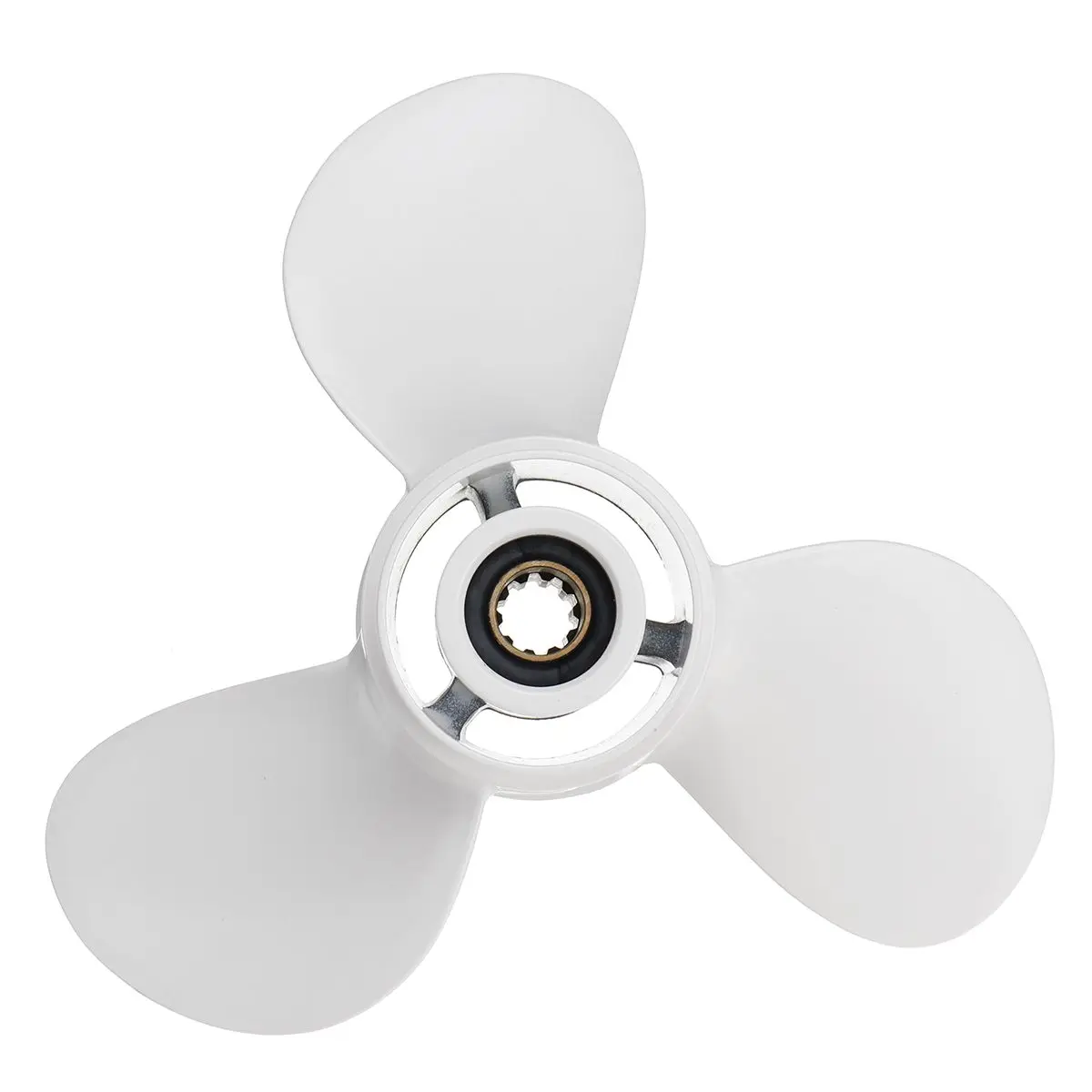 Skup 664 45952 00 EL 9 7 8x14 aluminiowe śmigło zaburtowe łodzi dla Yamaha 20 30HP biały 10 ząb Spline 3 ostrza R obrót