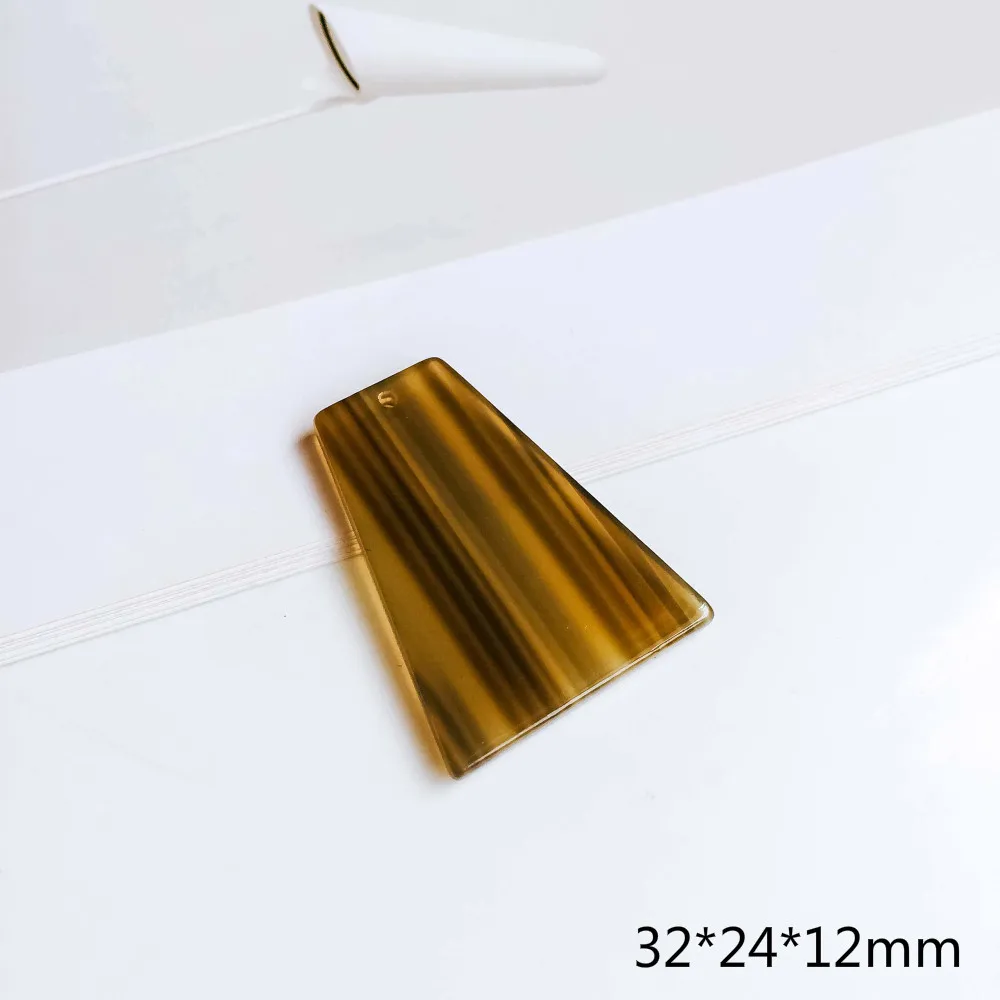 Круглое Кольцо квадратное полимерное пластиковое уксусная кислота Eardrop Diy Материал кулон ожерелье серьги Подвески компоненты ювелирных изделий 4 шт - Цвет: 8