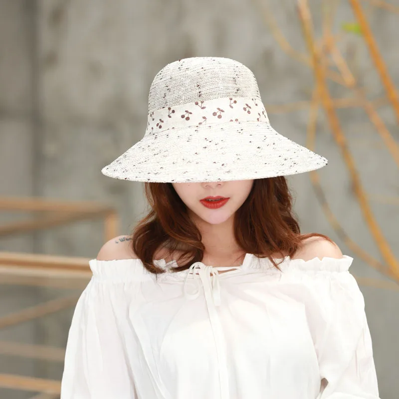 2019 جديد أزياء النساء ظلة قبعة توسيع حافة Bowknot ديكور تنفس شاطئ كاب ل الصيف Gorras الفقرة Hombre