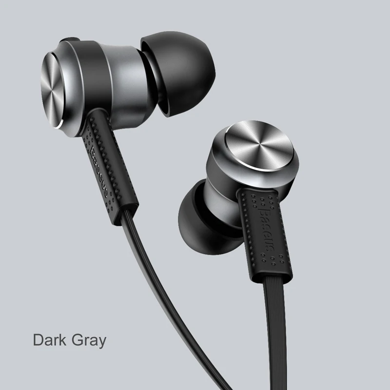 Baseus Encok earphones with Microphone Super Bass Earphone Headset For iphone 5 6 xiaomi headset gamer