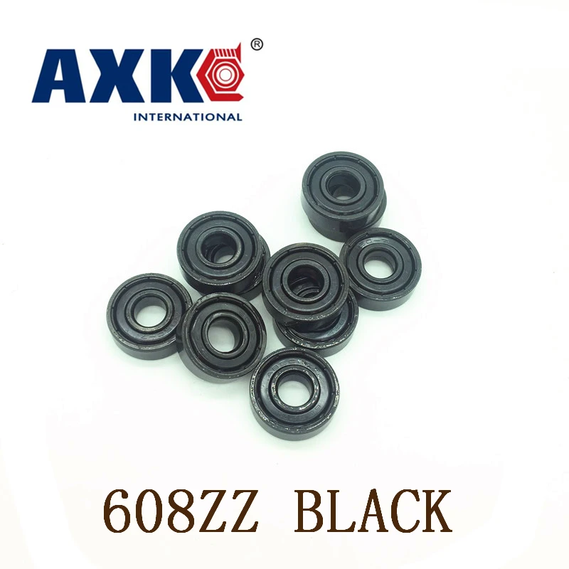 

2018 Free Shipping Axk 608zz Bearing Abec-7 8x22x7 Mm Miniature 608 Zz Longboard Skateboard Ball Bearings 608zz Black