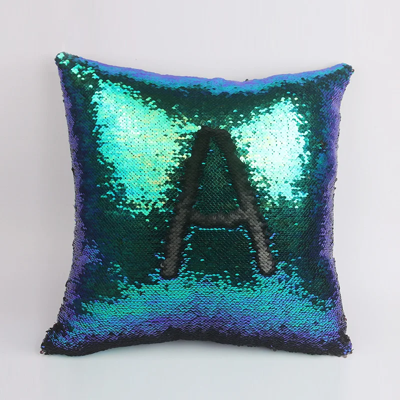 

Reversible Mermaid Sequin pillow cover Cushion Cover magical color changing sequin throw pillow Home Decor Decorative Pillowcase