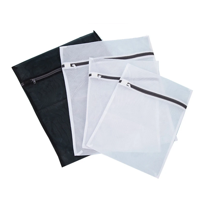 

4 PCs Mesh laundry Bags Bra Lingerie Protection Washing Drying Bag Zipper Home Storage Bag Set of 4 (2 Medium,2 Large)