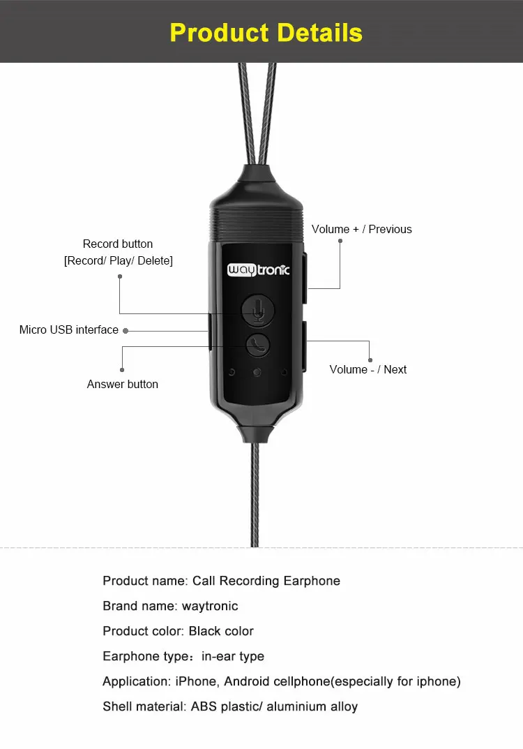 call recording Earphone (5)