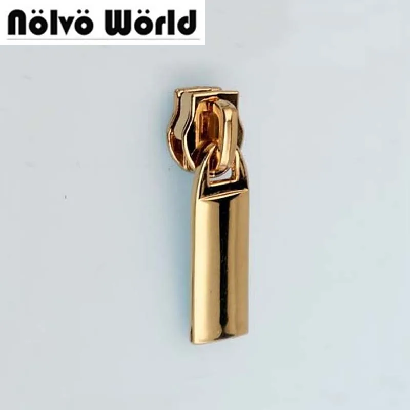 30pcs 6 colors Rose gold 3cm Size 5 nylon coil zipper head + zipper