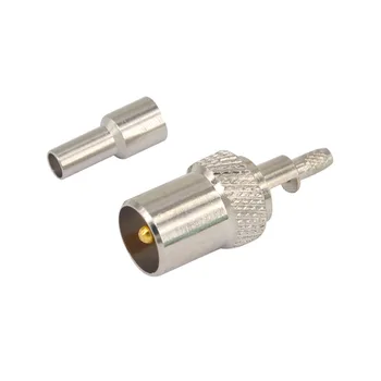 

10 Pieces IEC PAL DVB-T TV Male Plug window Crimp For RG174 RG316 LMR100 RF Coaxial Connector