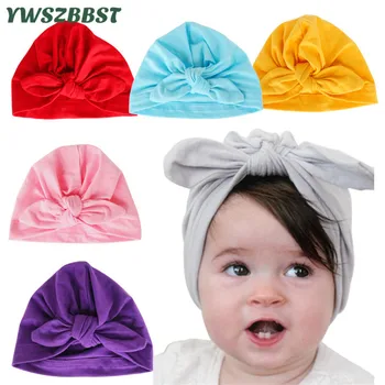 

New Spring Autumn Winter Baby Hat Baby Cap With Bowknot Fashion Baby Girl Hat Boy Cap Cotton Kids Hat Infant Beanies Cap