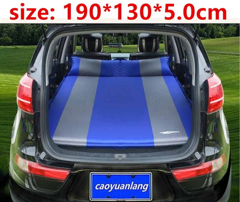 Waterproof Hot Sale Car Air Bed Inflatable Mattress Back Seat Cushion For Travel Camping Auto Car Styling Automatic - Color Name: Orange
