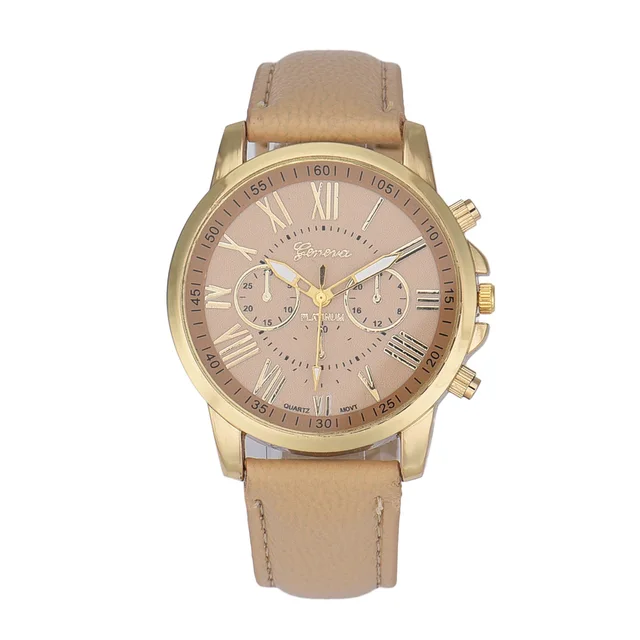 Montre Femme Fashion Watch Women Roman Numerals Beige Women's Luxury Watches Lea Montre Femme Fashion Watch Women Roman Numerals Beige Women's Luxury Watches Lea