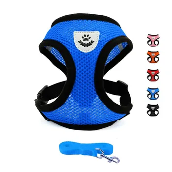 

Little Pet Adjustable Mesh Harness with Leash Comfort Padded Vest for Small Dog Cat