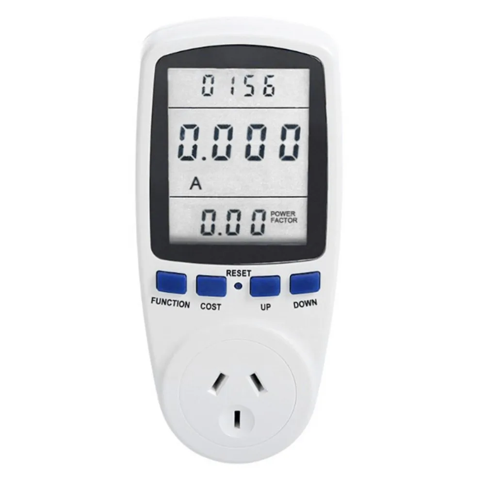 

AU Plug 230V 50HZ LCD Energy Meter Voltage Wattage Current Monitor Watt Volt Amp Checker Analyzer Socket Electronic Switch