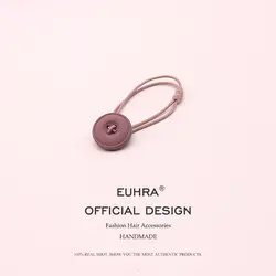 EUHRA 5 цветов эластичные резинки для волос цветные кнопки, Для женщин девушки Скраб волос Детская Головные уборы аксессуары
