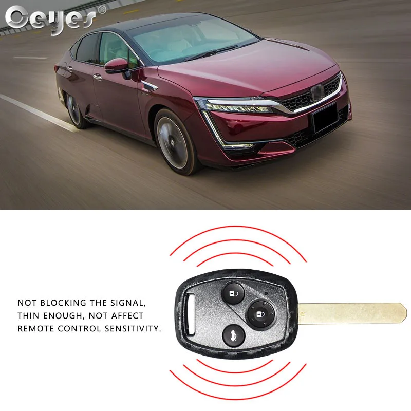 Car carbon fiber key cover for HONDA (4)