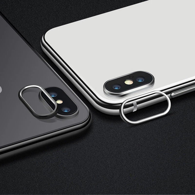 

1pc For iPhone X Rear Back Camera Protector Protective Lens Case Ring Cover Protective Ring Camera Lens Screen Protector