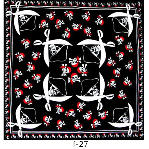 mens blanket scarf 100% Cotton Paisley Skull Punk Hip-hop Headwear Hair Neck Wrist Wrap Band Neckerchief Square Headtie Kerchief for Men 55cm*55cm mens red scarf Scarves