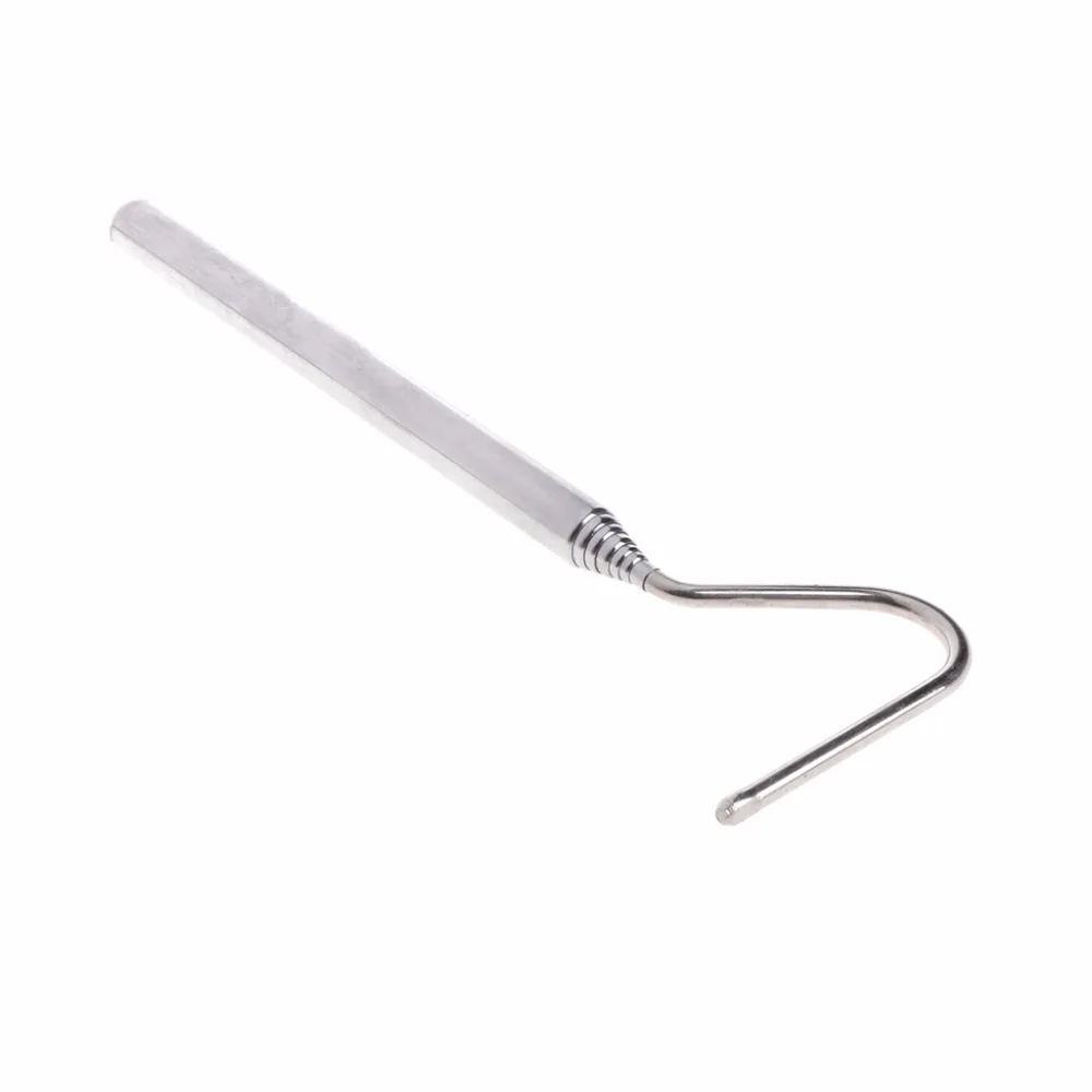 Snake Hook Stainless Steel Silver Telescopic Long Handle Catching Tool Trap Tong Reptile Tools