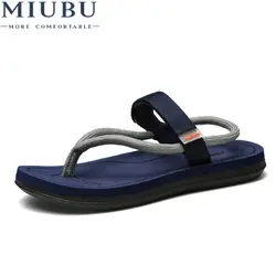 MIUBU мужские сандалии Летний стиль мужская пляжная обувь Открытые тапочки отверстие дышащие шлепанцы Нескользящие сандалии Для мужчин Сабо