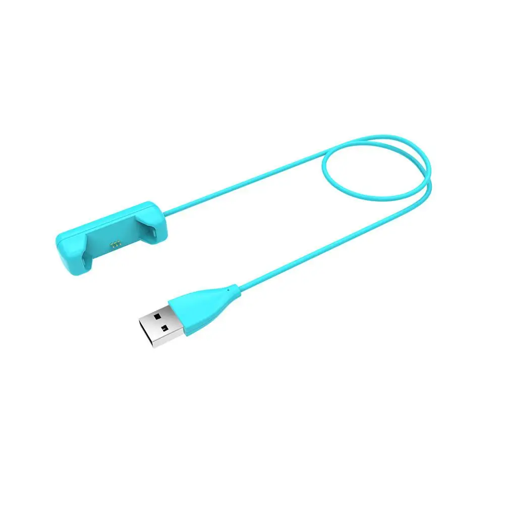 Замена USB док-станция с кабелем для зарядки адаптер для 15 см/1 м длина кабеля для Fitbit Flex 2 - Цвет: Blue