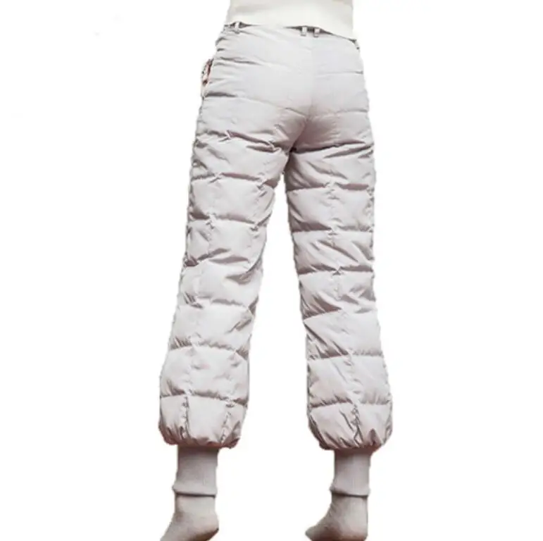 

2019 winter women Down pants High waist Thickening bloomers 90% White duck down warm trousers female casual Snow pants p1338